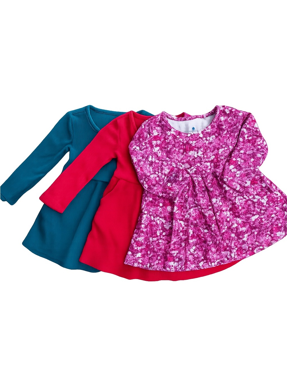 GAP - Set of 3 Ribbed Cotton Baby Dresses size 12-18 Months